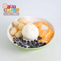 J3 (mango Puding, Bubble, Longan, Ice Cream Vanilla)