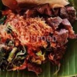 Nasi Pecel Paru Madura Island