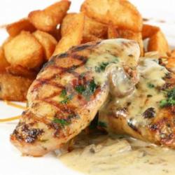 Chicken Steak Mushroom Sauce