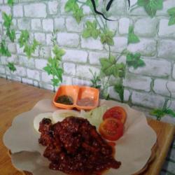 Ayam Bakar Dada Saos   Lalapan