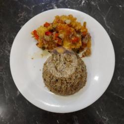 Nasi Bumbu Dori Sambal Dabu-dabu