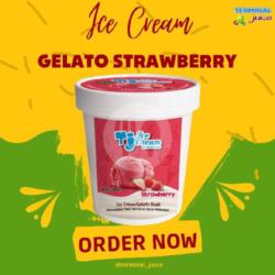 Ice Cream Gelato Strawberry