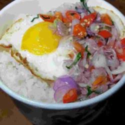 Nasi Telor Ceplok Sambal Matah