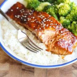 Salmon Teriyaki Donburi