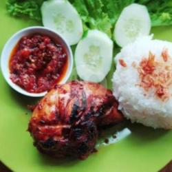 Ayam Bakar Dada Pakai Nasi