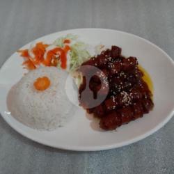 Paket Sosis Teriyaki   Nasi   Es Teh