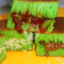 Pandan Keju Selai Stroberi