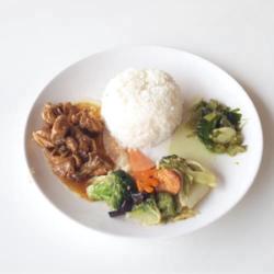 Nasi   Ayam Jahe   Sayur