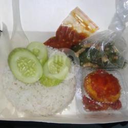 Paket Nasi Rames   Telur Balado