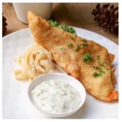 Battered Dory W/ Fettucine Alfredo