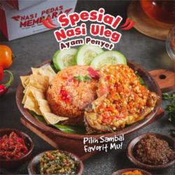 Nasi Uleg Pedas Ayam Penyet