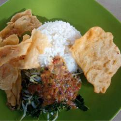 Nasi Pecel   Gorengan