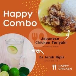 Happy Combo: Crispy Teriyaki   Nasi Plus Es Jeruk Nipis Segar