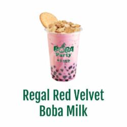 Regal Red Velvet Boba Milk