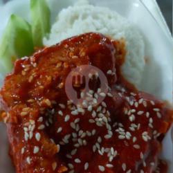 Nasi Ayam Saus Wijen