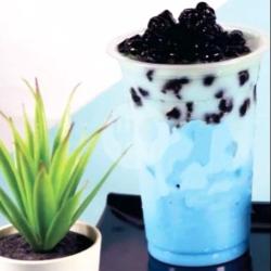 Vanila Blue Bubble With Milk