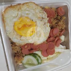 Nasgor Sosis Telur Ceplok