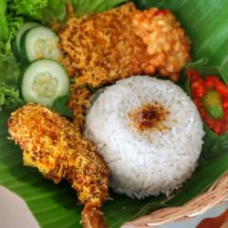 Paket Nasi Tempong Ayam Kremes