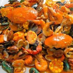 Kepiting,cumi,udang,mix Kerang Jagung(porsi 2-3 Orang)