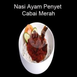 Nasi Ayam Penyet Cabai Merah