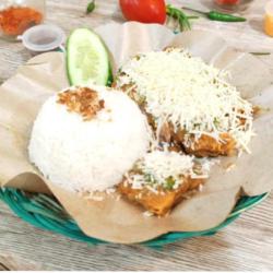 Paket Ayam Goreng  Cabe Rawit Ijo( Keju)