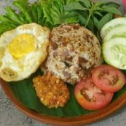 Nasi Tutug Oncom Telur Ceplok