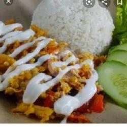 Ayam Geprek Mayones Nasi Sambel Lalapan