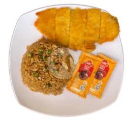 Nasi Goreng Rawit   Chicken Katsu