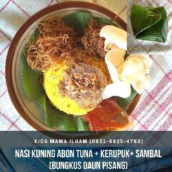 Nasi Kuning Abon Tuna   Kerupuk   Sambal