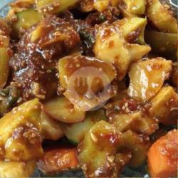 Rujak Geprek Bumbu Campur (manis)