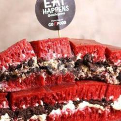 Redvelvet Pisang Kacang Coklat Susu