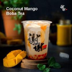 Coconut Mango With Popping Boba