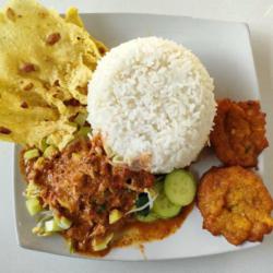 Nasi Pecel Dadar Jagung