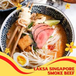 Mie Laksa Singapore Smoke Beef