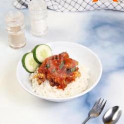 Rice Bowl Ayam Masak Saos   Telur Mata Sapi