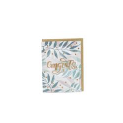 Greeting Card Congratulation Daun-hijau Orange L