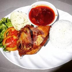 Ayam Goreng Cianjur Dada   Nasi