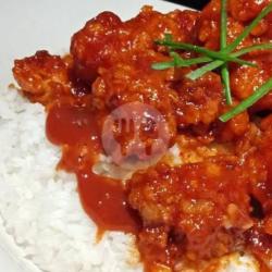 Nasi Chicken Karage Sauce Bbq
