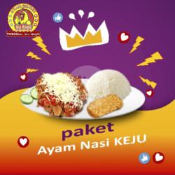 Paket Ayam Geprek Nasi Keju (level Pedas 0-5)