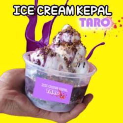 Ice Cream Kepal Taro (chocolate)