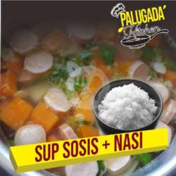 Sup Sosis Spesial   Nasi Putih