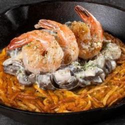 Garlic Prawn & Mushroom Rosti