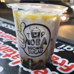 Brown Sugar Boba Taro Milk