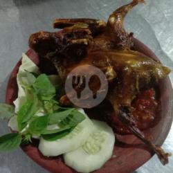 Nasi Burung Dara   Sambal  Lalapan