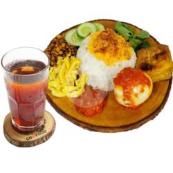 Paket Nasi Ulam Telor Balado   Pilihan Topping