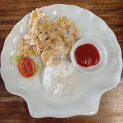 Nasi Ikan Dori Goreng Tepung