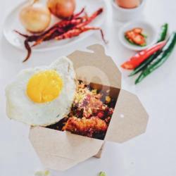 Nasi Ayam Rica Rica   Telur