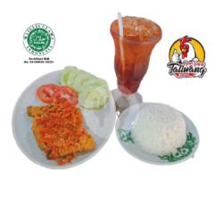 Ayam Geprek   Nasi   Sayur Asam   Teh Obeng