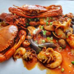 Seafood Kombinasi Goreng Saos Tiram