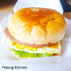 Burger Slice Beef   Telur